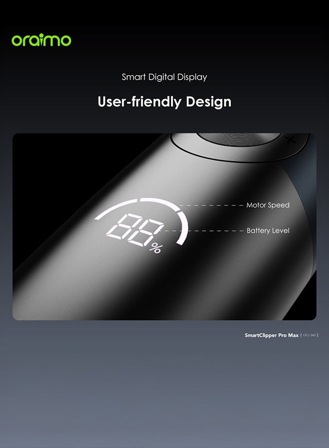 أورايمو ماكينة حلاقة أورايمو سمارت كليبر برو ماكس الذكية لاسلكية بتصميم احترافي - أزرق داكن - Image 2